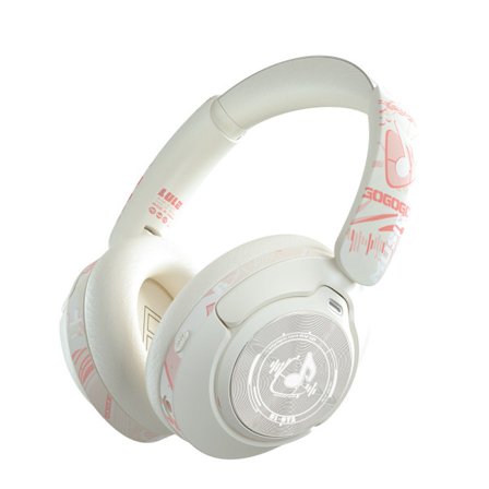 ANC Aktiva brusreducerande trådlösa on-ear Bluetooth-hörlurar tung bas sport gaming headset rosa