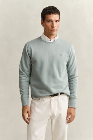 GANT Herren Rundhals-Sweatshirt (S) Grau