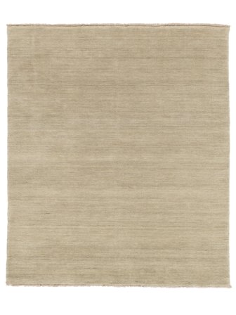 Handloom Fringes 200X250 Greige Jednobarwny Dywan Wełniany