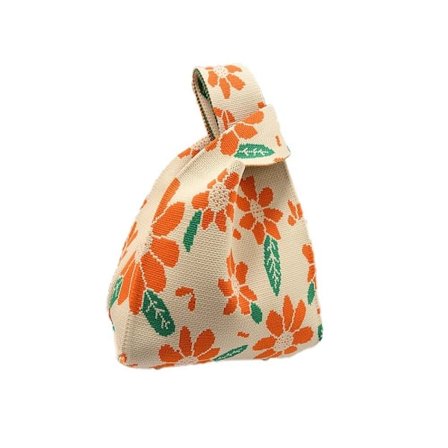 Stickad handväska tygväska 6 6