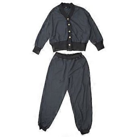 Strikkede Loungesæt til Kvinder 2 Dele Langærmet Cardigan Sweater Toppe og Joggingbukser Sæt Todelt Matchende Sæt Grå S(S Grå)