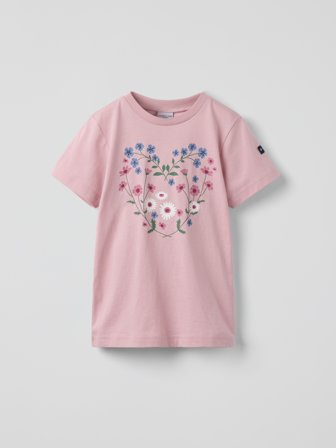 T-skjorte trykk - 86 - barneklær - pink - Polarn O. Pyret