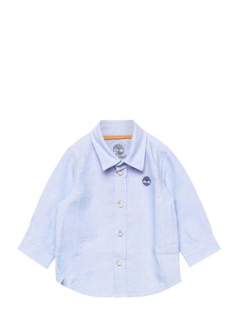 Shirt Shirts Long-sleeved Shirts Blå Timberland*Betinget Tilbud