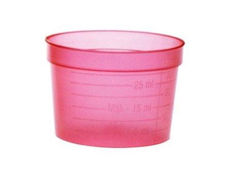 Medicinbägare 30ml Röd 50/fp - Lyreco - Sjukvård och omsorg - Diagnos och behandling - Medicinering