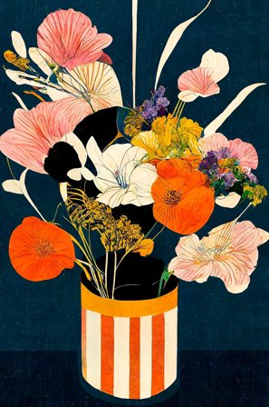 Pelcasa - Plakat Flowers At Night - Sort - Posters - Fra Homeroom