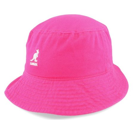 Kangol - Rosa bucket Hatt - Washed Electric Pink Bucket @ Hatstore