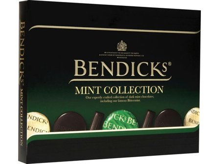 Carl Choklad&Present Choklad BENDICKs Mint Collection 200g - Lyreco - Kök och servering - Ätbart - Godis och choklad