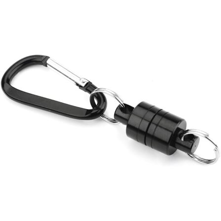 Landingsnett i aluminiumlegering med magnet for fluefiske