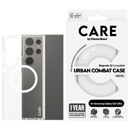 CARE by PanzerGlass Flagship QI-etui til Samsung Galaxy S24 Ultra - Transparent
