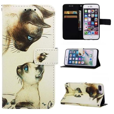 Plånboksfodral Apple Iphone 8 Plus - Katter