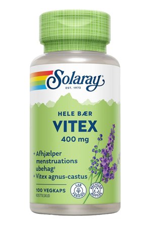 Solaray Vitex 400 mg 100 kaps., Helse & Madvarer, Kosttilskud Til Kvinder, Menstruation