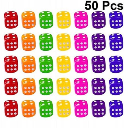 Transparent Dice Akryl Underhållning Tärning Brädspel Toy For Night Bar Pub Ktv
