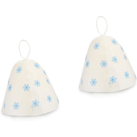 2-delt sæt, saunahat, filt badehætte, spahat, hvid hat til piger