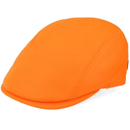 MJM Hats - Orange flatcap Czapka Z Daszkiem - Daffy 3 El Safety Polyester Orange Flat Cap @ Hatstore