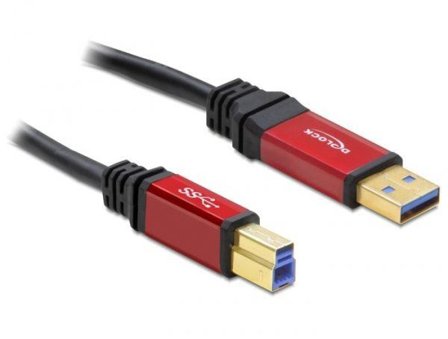 Delock Premium - USB-kabel - USB-type A til USB Type B - 1 m
