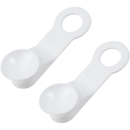 Toiletbrætsløfterpakke Badeværelse Låg Løftehåndtag Universal Genanvendelig Låg Løftebeslag TPR Hotel Aftagelig, Hvid