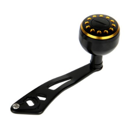 Baitcasting Håndtag 32mm/1.26in Ergonomisk Metal Fiske Håndtag til Baitcasting DSH019 Sort Guld