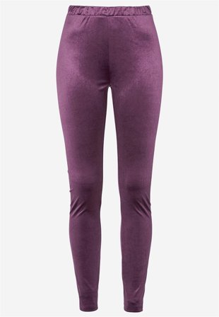 Cellbes of Sweden - Leggings i fløyel i plomme for damer i størrelse 42/44