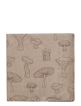 Napkin Fungi Brown Cooee Design