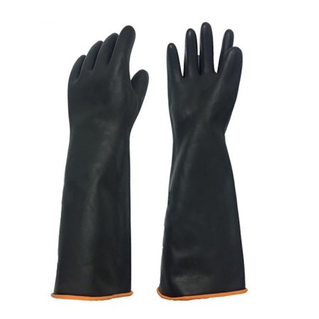 45cm gummihandsker Vandtætte kemiske beskyttelseshandsker Lange Hou