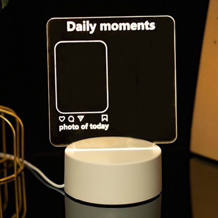 Led anslagstavla Akryl anteckningstavla 8 8