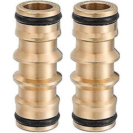 Dobbelt Han-Slangekoblinger, Messing Slangehurtigkobling Dobbelt Han-Slange