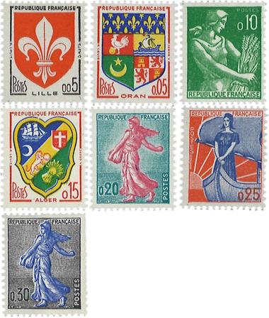 Frankrig 1960-1961 - YT 1230-1234A - Postfrisk