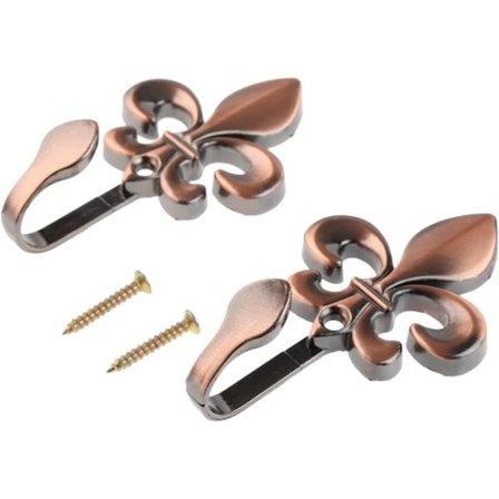 Gardinkrokfästen Röd Koppar Gardintillbehör för Tyg