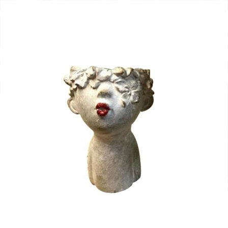 [NT] Creatives Mänsklig Form Roliga Uttryck Blomkruka för Hemträdgård Växtdekoration