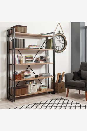 Hanah Home - Hyllykkö Cosmo Fix - Ruskea - Kirjahyllyt - - Homeroom