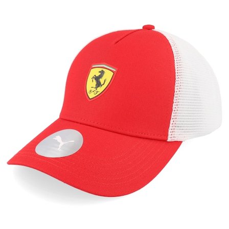 Formula One - Motor Rot trucker Cap - Ferrari F1 Puma Red/White Trucker @ Hatstore