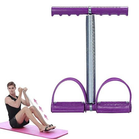 Elastisk Sit-Up Træningsreb med Fjedertension Pedal Abdomen Benøvelser