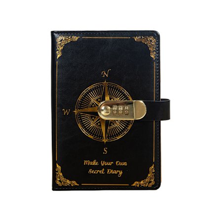 INF Lösenordsanteckningsbok - Låsbar Dagbok för Sekretess