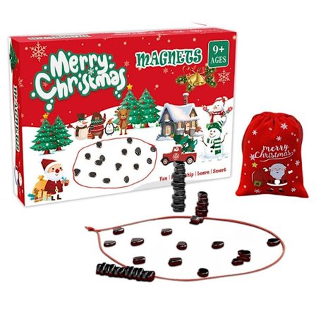 Magnetisk brætspil, puslespil, strategispil, juleversion