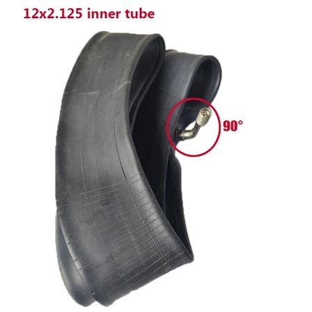 12 tum 12x2.125/2.35 innerslangskamera med böjd eller rak ventil För 12x2.125(57-203) cykel elektrisk skoterdäck