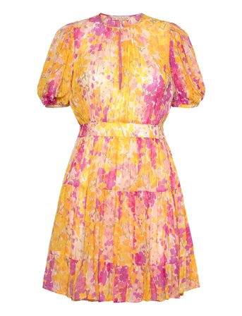 Dotted Georgette Mini Dress Patterned By Ti Mo