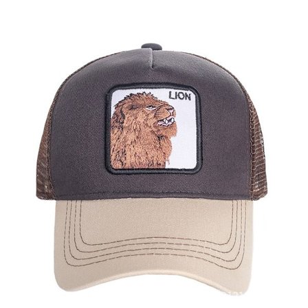 Baseball cap truck chaufför keps - Lion Grey
