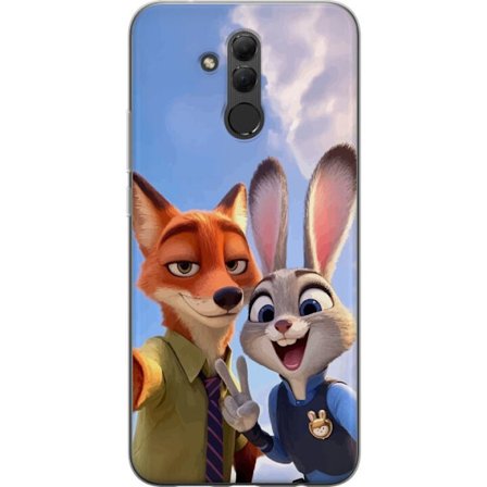 Yhteensopiva Puhelinkuori Huawei Mate 20 lite Zootopia Nick ja Judy Parhaat Ystävät