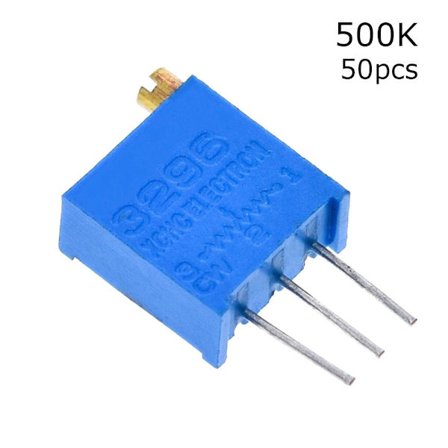 50 stk Trimmer Potentiometer 3296W 50 stk 500K 50 stk 500K
