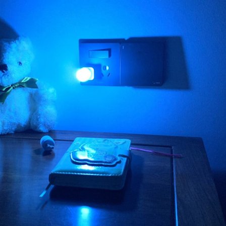 Mini USB Nattlys Liten LED-pære ICE BLUE ICE BLUE