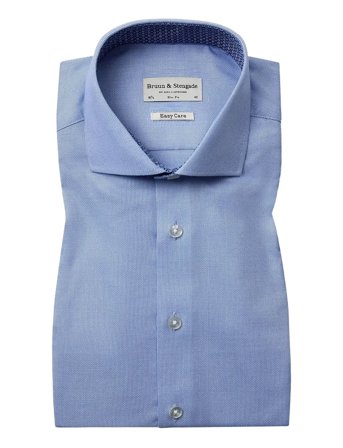 Bs Freeman Slim Fit Shirt Blue Bruun & Stengade