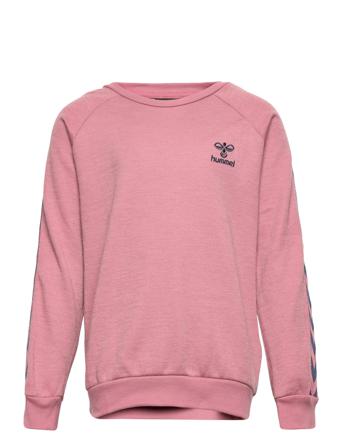 Hmlwong Sweatshirt Sweat-shirt Tröja Rosa Hummel
