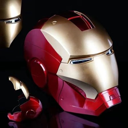 Avengers Legends Iron Man elektroninen kypärä miehille ja lapsille 1:1 kannettava Iron Man -kypärä painonappiohjauksella muodonmuutettavat cosplay-