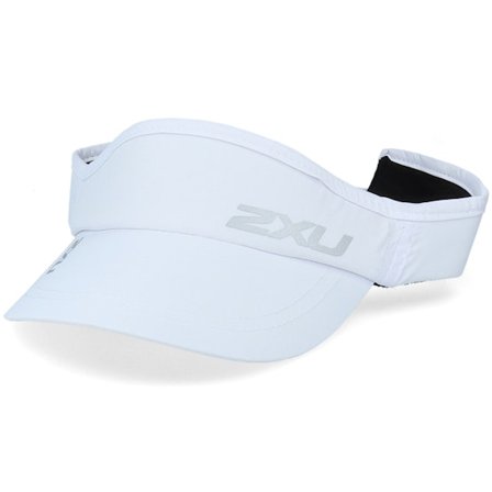 2XU - Bílá visor Kšiltovka - Run White/White Visor @ Hatstore