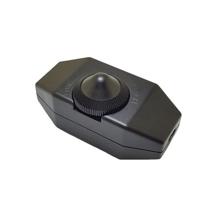 1A 220Vac Design Dimbar LED Dimmer (Rotasjonsdimmer) Dimbar LED, På/Av, 110-220V, Inline Bryter, Svart