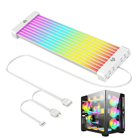 ARGB kabel forlænger PC | Forlænger RGB forsyning, og 360 graders buet design for en lysere lyskilde om dagen, spil