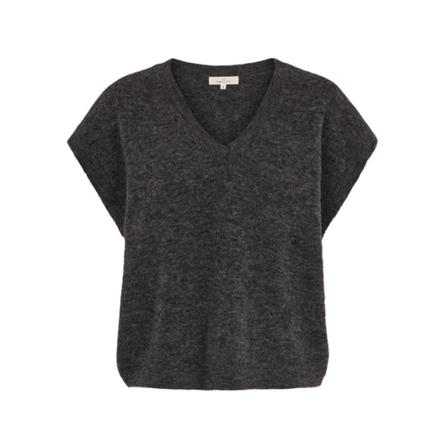Basic Apparel Claudine Vest Sort, Dame Striktrøjer