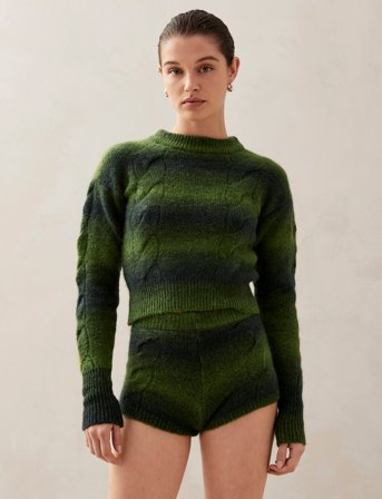 ALOHAS Aspen Green Sweater - Khaki green - S