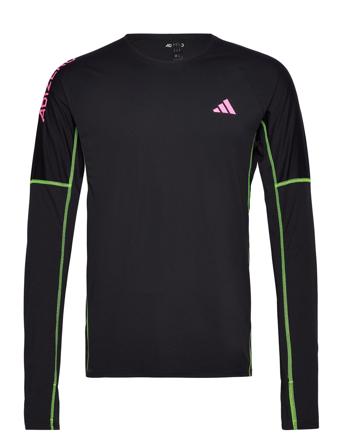 Az L Ls M T-shirts Long-sleeved Svart Adidas Performance*Betinget Tilbud