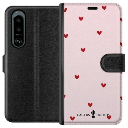 Yhteensopiva Lompakkokotelo Sony Sony Xperia 5 III Cactus and Friends – HeartSprinkle